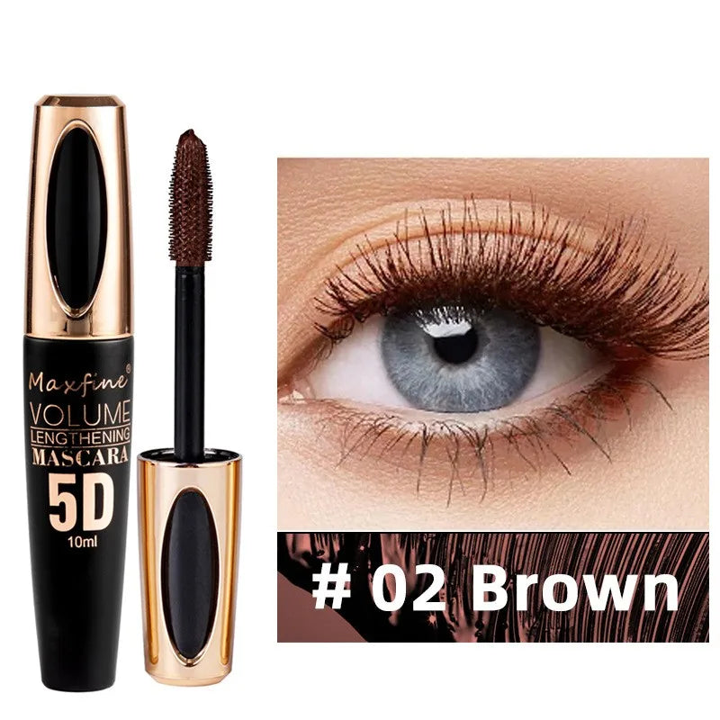 Mascara 5D Soie Longue Tenue — Waterproof, Volumisant, Allongeant & Courbant