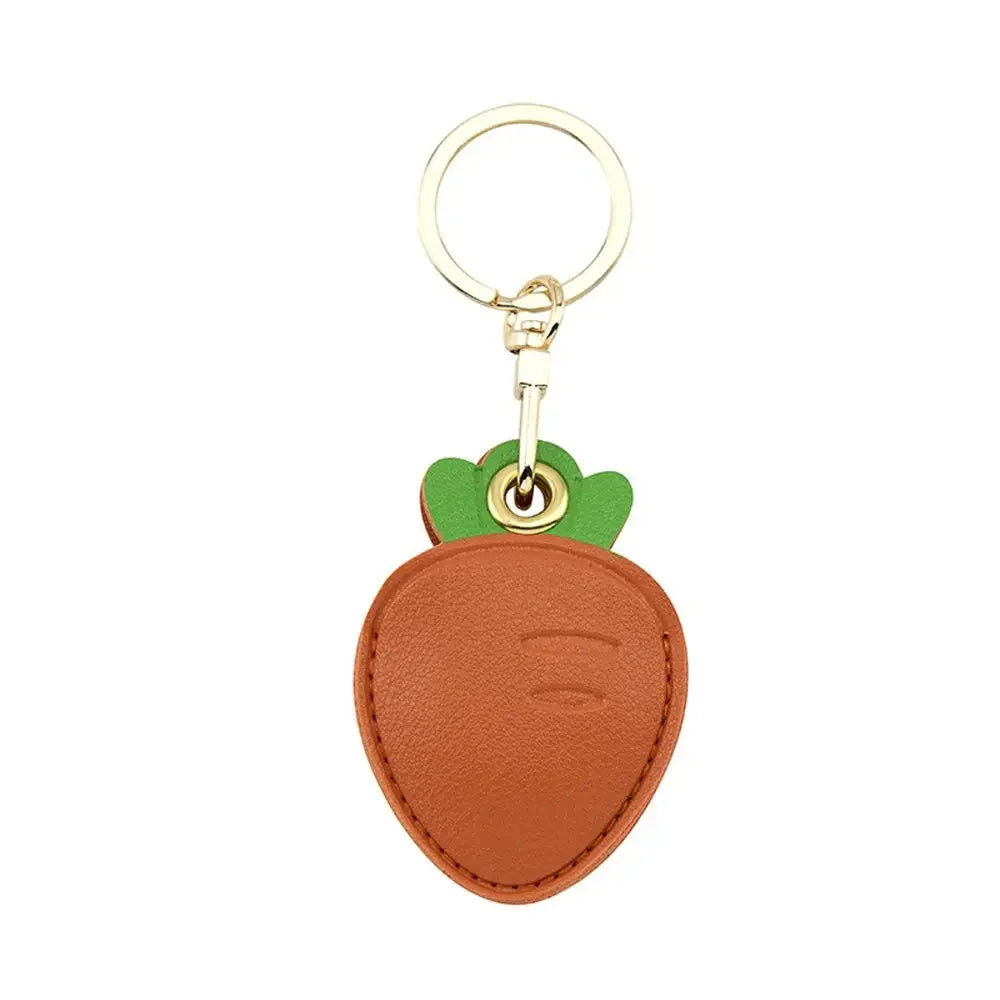 Porte-Clés Femme en Cuir PU – Pendentif Fruits Tendance, Breloque de Sac et Voiture