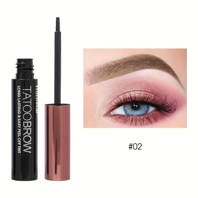 Gel Teinté Sourcils Tattoo Peel-Off — Semi-Permanent, Waterproof & Longue Tenue