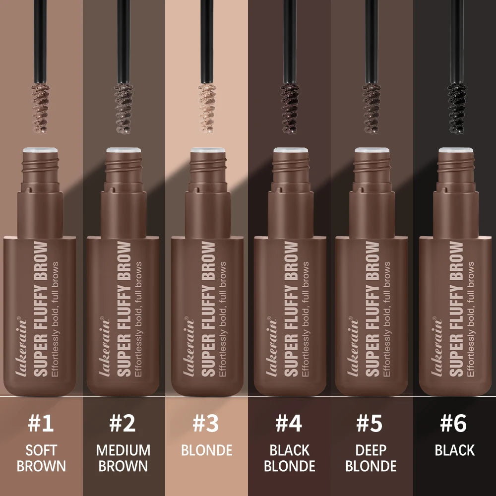 Mousse Sourcils Volumisante Longue Tenue — Waterproof, Effet Duveteux, 6 Teintes
