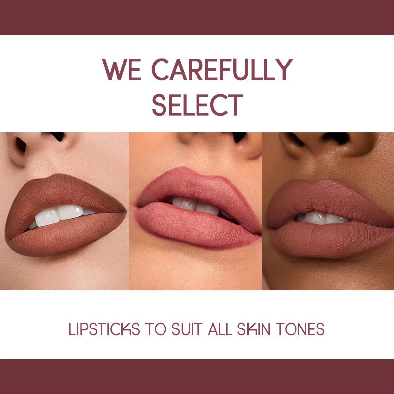 Kit Lèvres 2 Pièces – Liner + Rouge à Lèvres Mat Longue Tenue | 12 Teintes