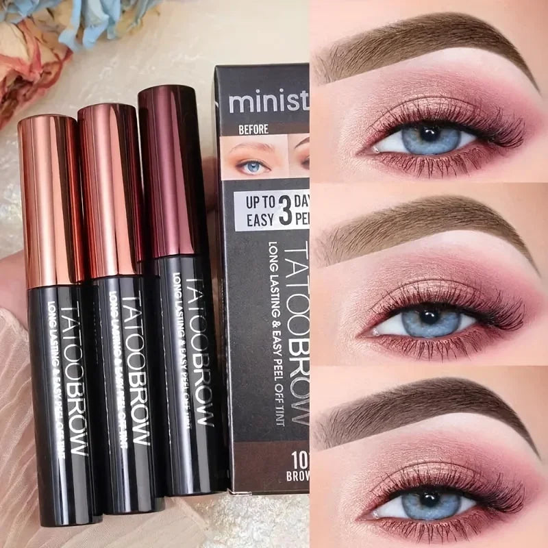 Gel Teinté Sourcils Tattoo Peel-Off — Semi-Permanent, Waterproof & Longue Tenue