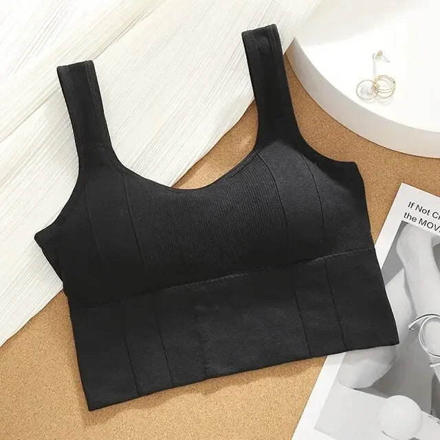 Seamless Women's Sports Bra – Breathable, Shockproof, Push-Up, Yoga & Fitness