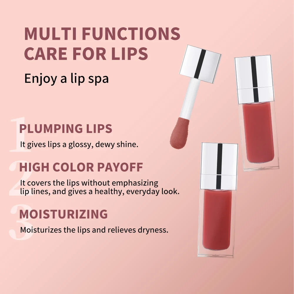 Duo Lèvres – Liner Contour Longue Tenue + Huile Gloss Brillante | 5 Sets | Lakerain