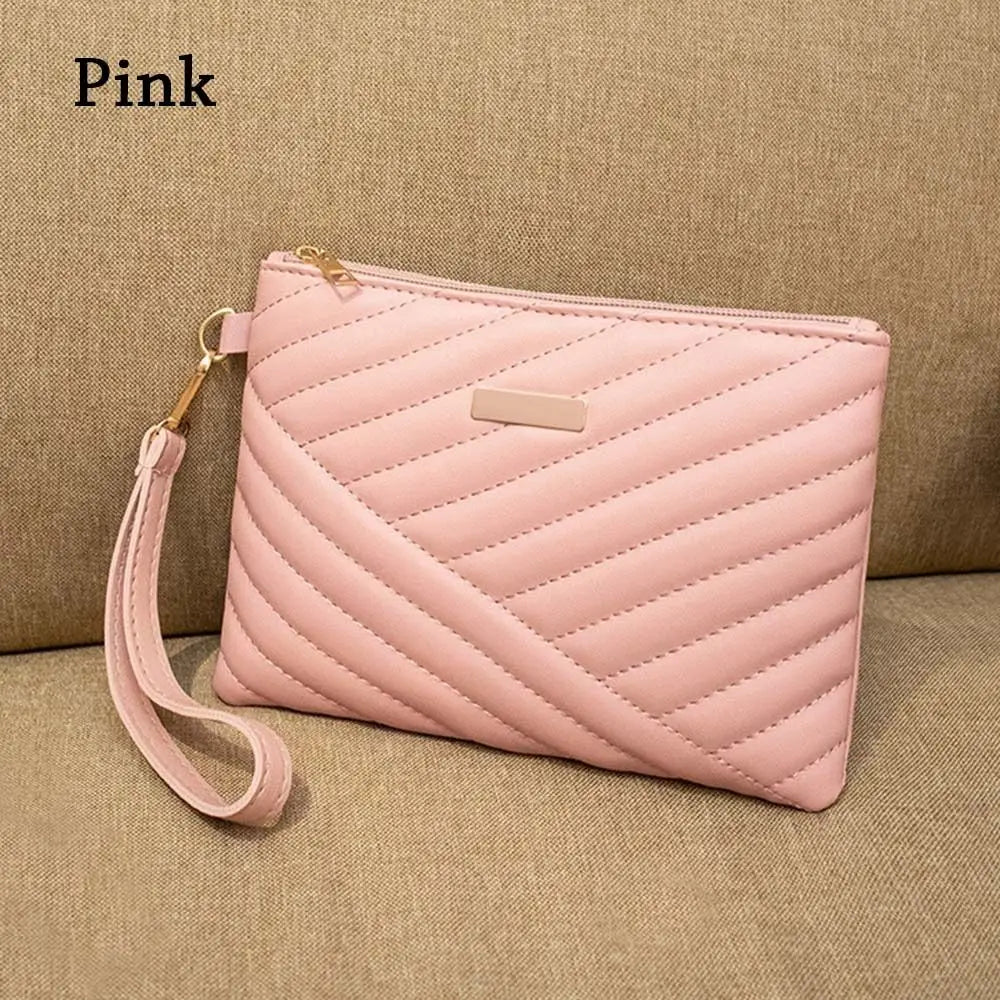 Pochette Enveloppe Femme en Cuir PU – Sac À Main Souple, Shopping et Voyage