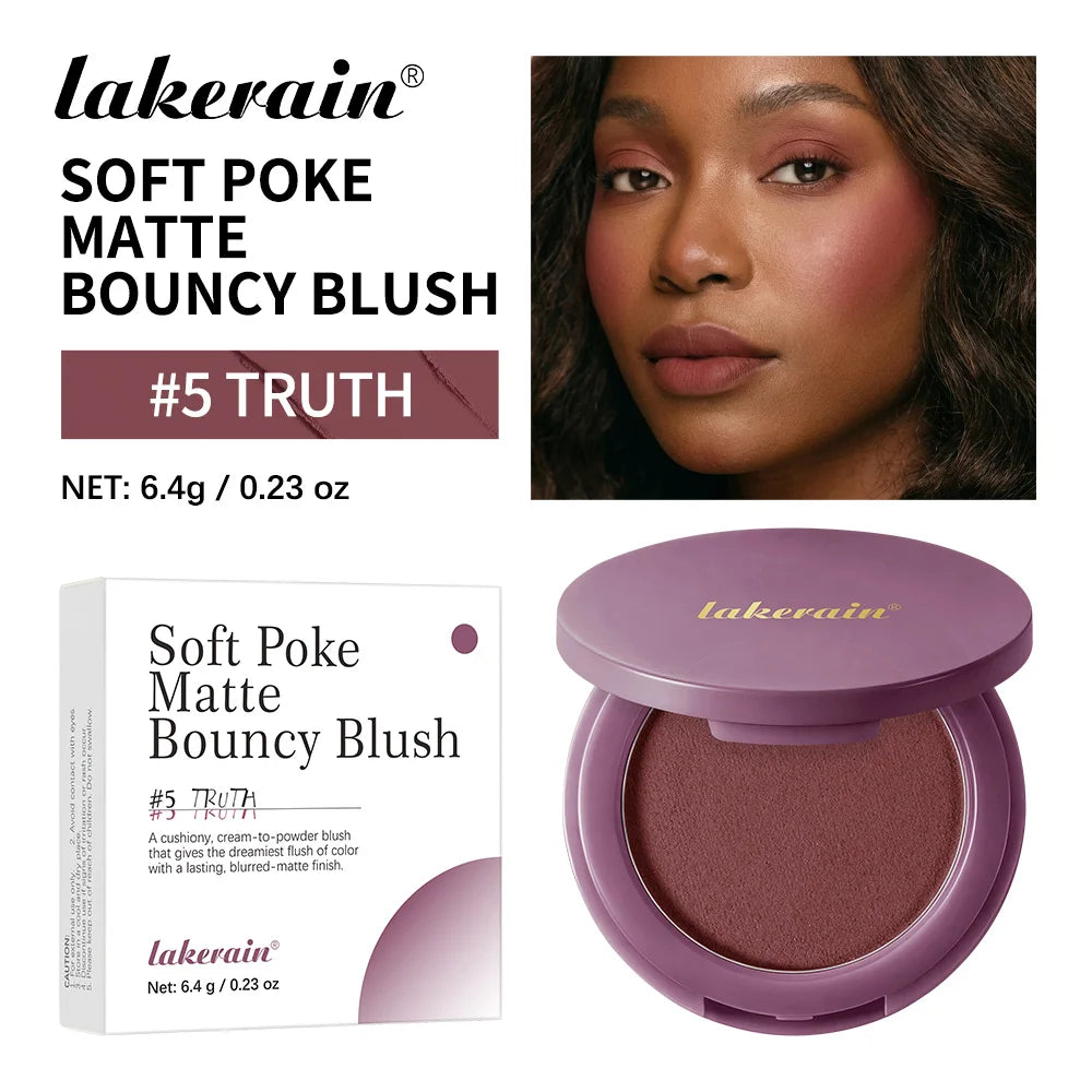 Mattifying Cream-to-Powder Blush – Lightweight Mousse Texture, Natural Finish, Long-Lasting | 7 Shades