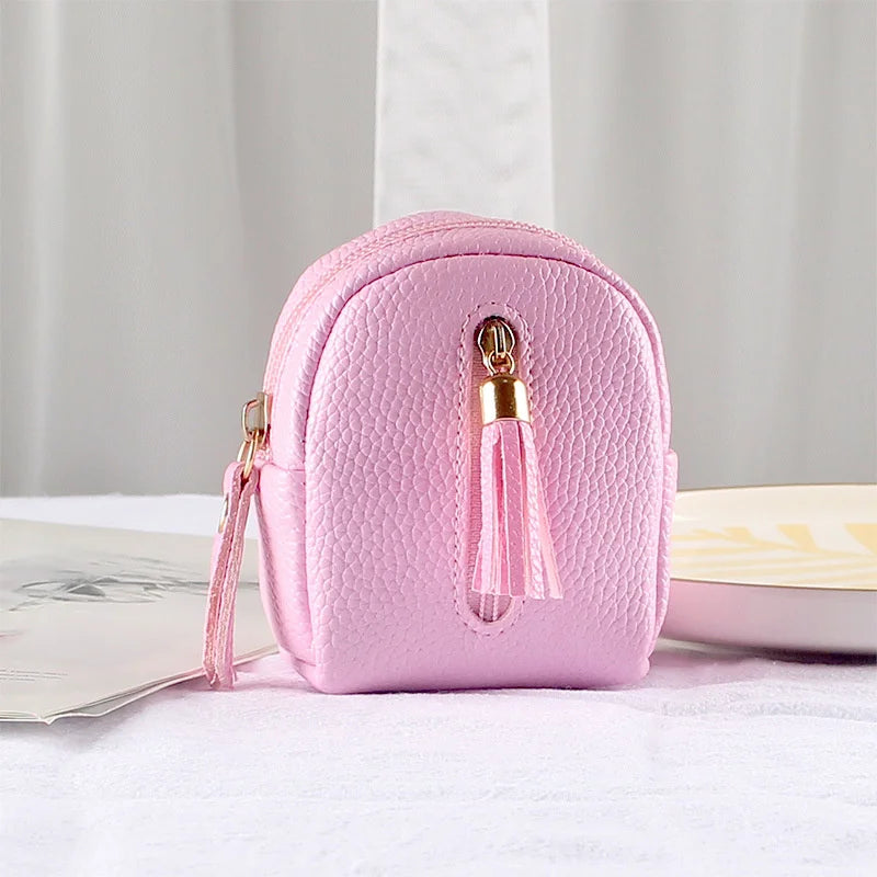 Women's PU Leather Mini Key Pouch – Luxury Key Organizer, Cute Coin Purse