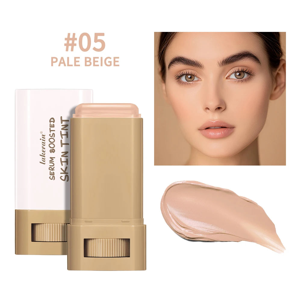 Serum Stick Foundation – Natural Finish, Buildable Coverage, 7 Active Ingredients, 6 Shades