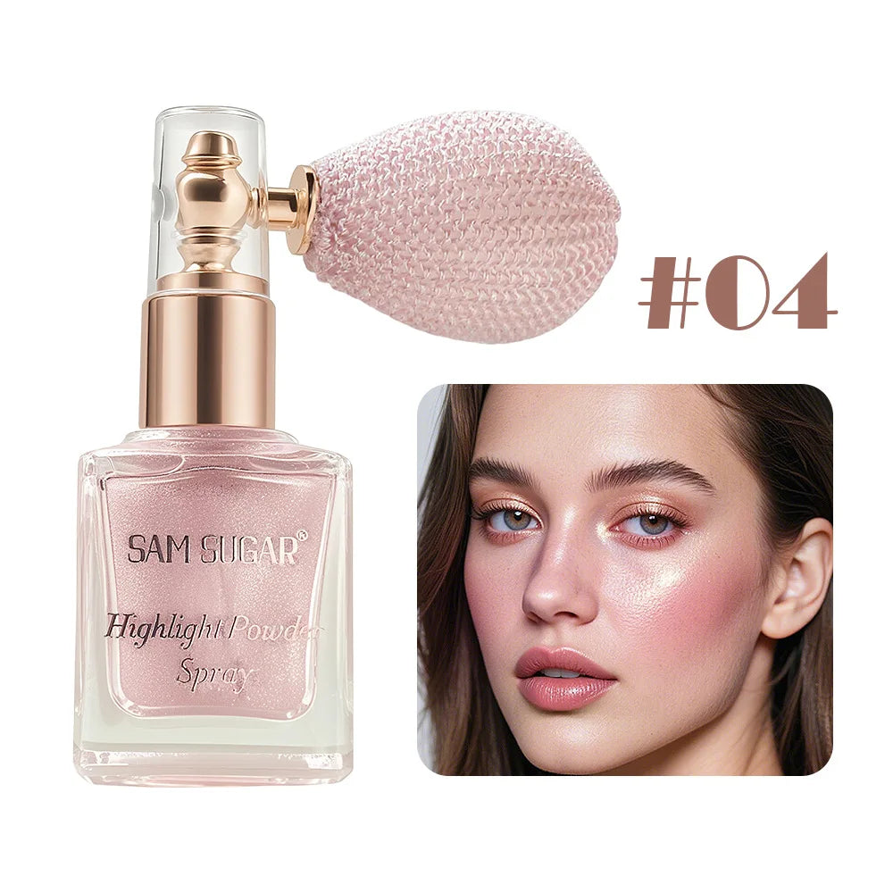 Face & Body Shimmer Spray – Ultra-Fine Illuminating Mist, Contour & Glow, Dewy Finish | 6 Shades