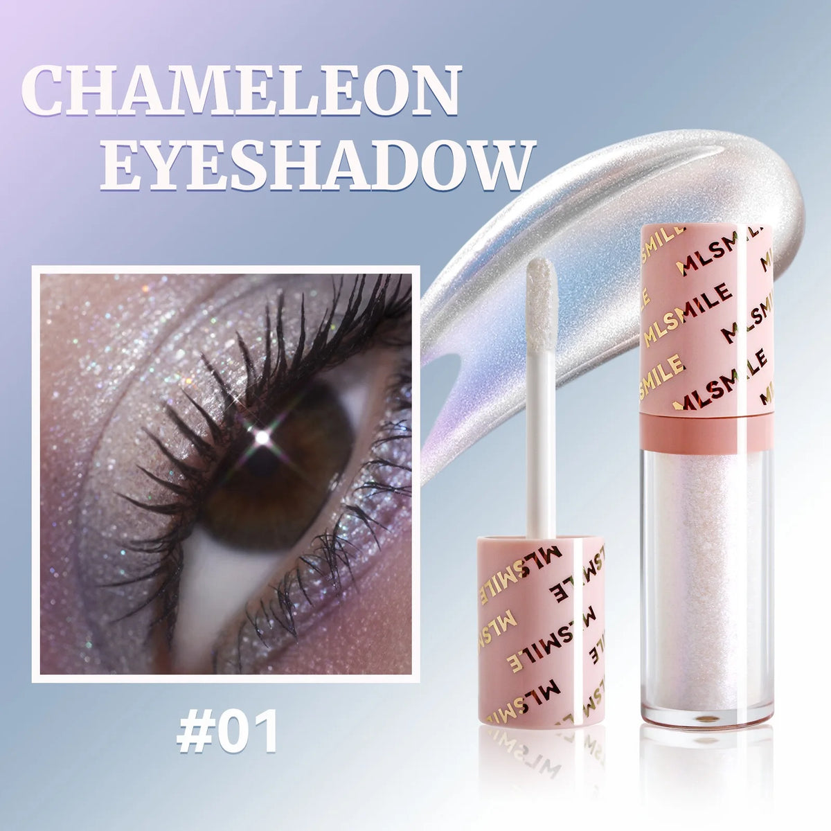 Fard à Paupières Liquide Multichromatique — Shimmer Polarisé, Séchage Rapide, Effet Caméléon