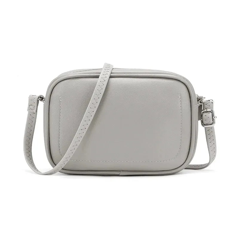 Sac à bandoulière en cuir décontracté - Style rétro vintage pour femme