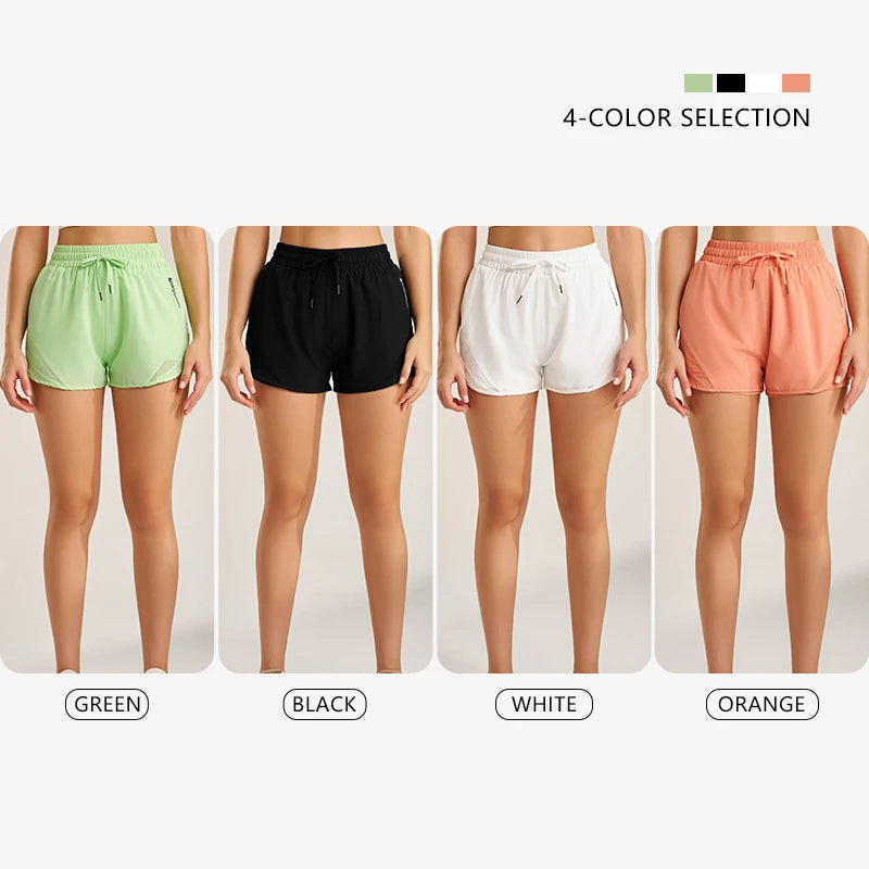 Short de Sport Femme – Yoga, Course à Pied & Fitness, Poches Utilitaires