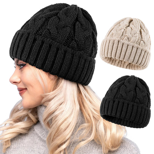 Women's stretch knit beanie