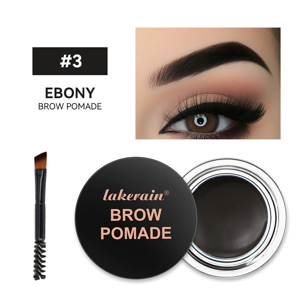 Long-Wear Waterproof Eyebrow Pomade — Smudge-Proof, Natural, 6 Shades