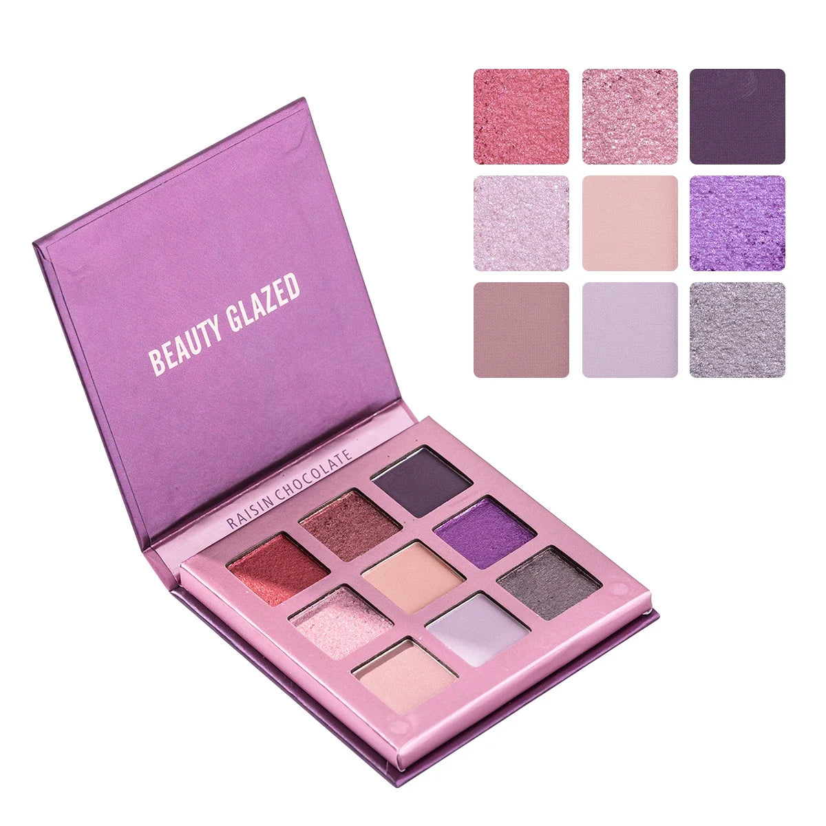 Palette Fard à Paupières 9 Teintes — Shimmer & Glitter Longue Tenue, Waterproof