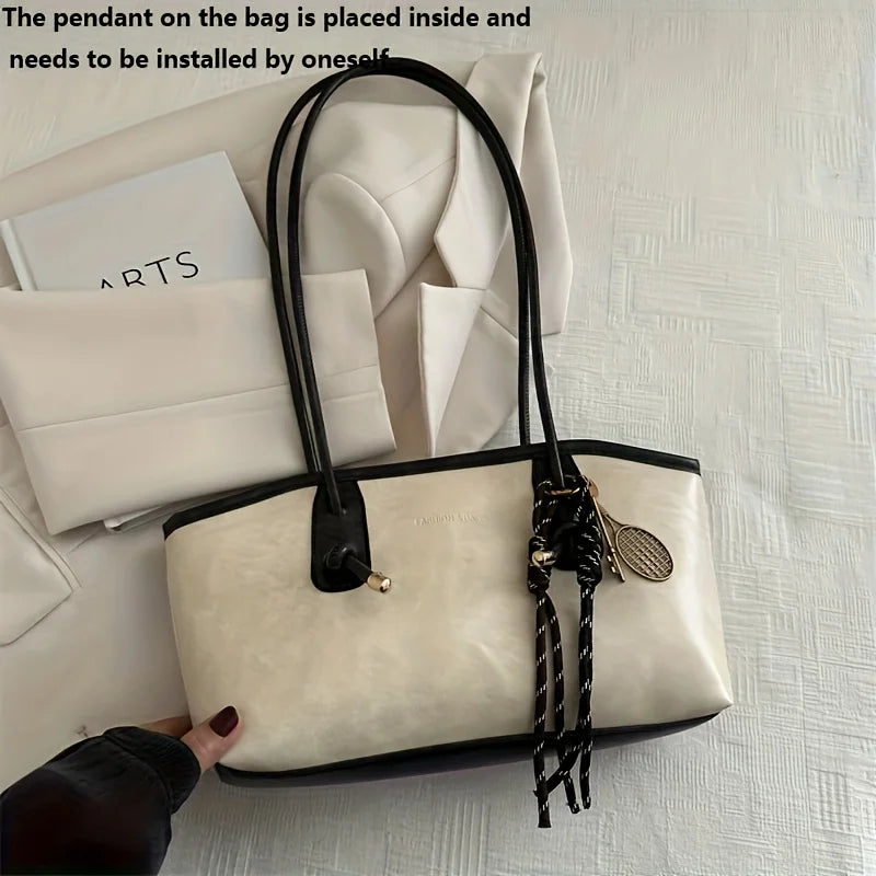 Sac à main chic en cuir pu souple pour femme - Convertible pour travail, voyage et quotidien