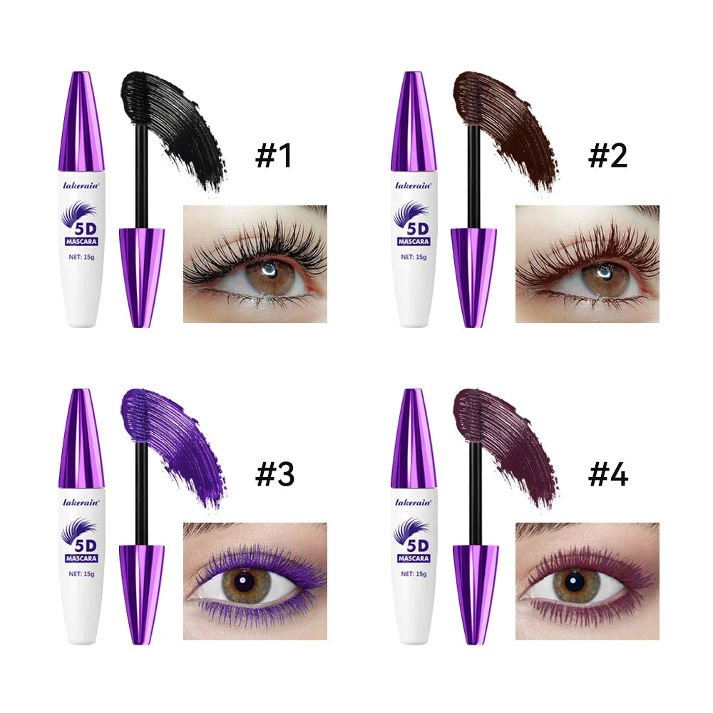 5D Waterproof Mascara — Lengthening, Volumizing & Curling 24H Long-Lasting