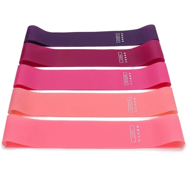 Elastic Resistance Bands – 5 Levels, Fitness, Yoga & Crossfit, Unisex