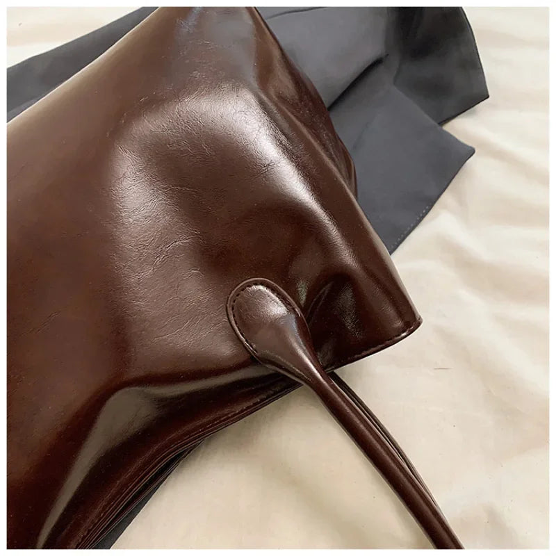 Sac à Main Souple Porté Épaule Style Vintage