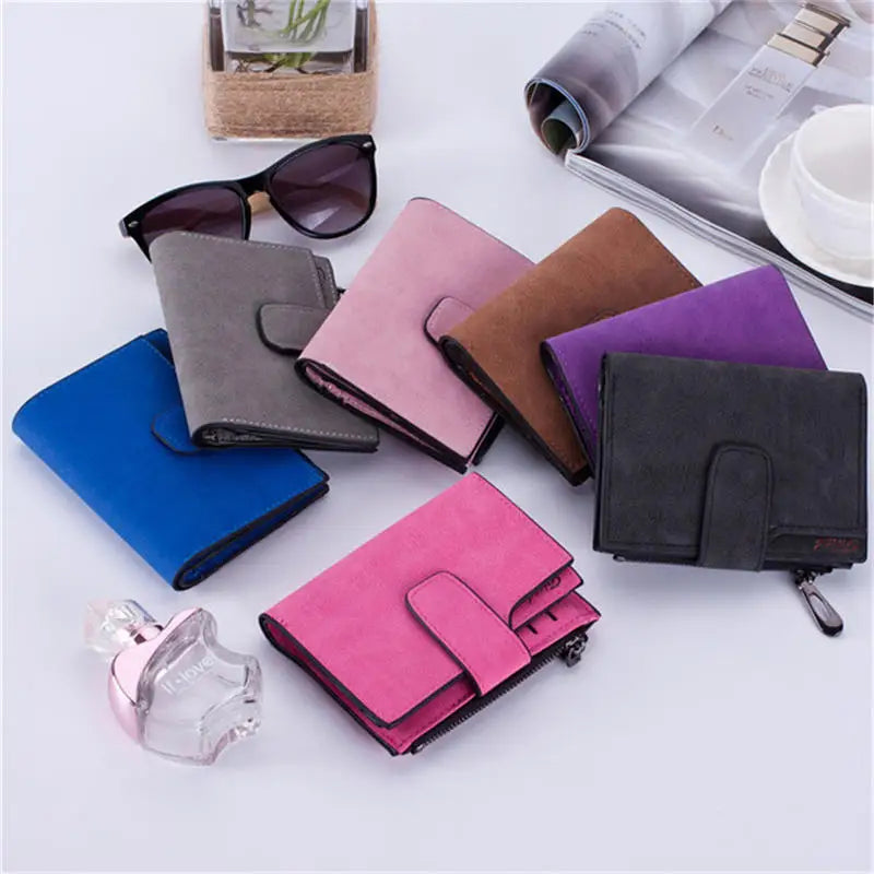 Women's long PU leather wallet - Large capacity with card slots and coin purse