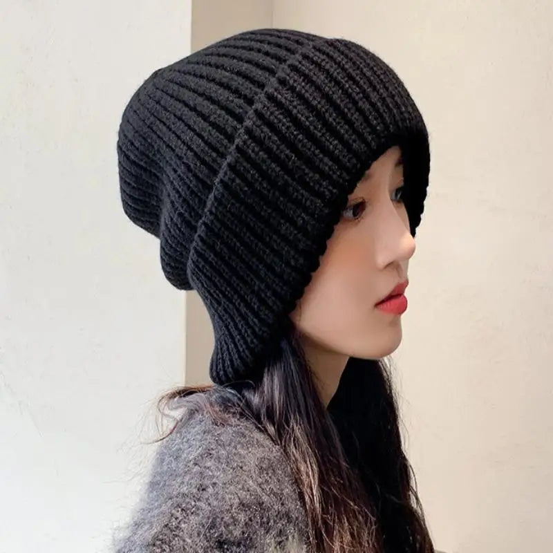 Women's solid knit beanie