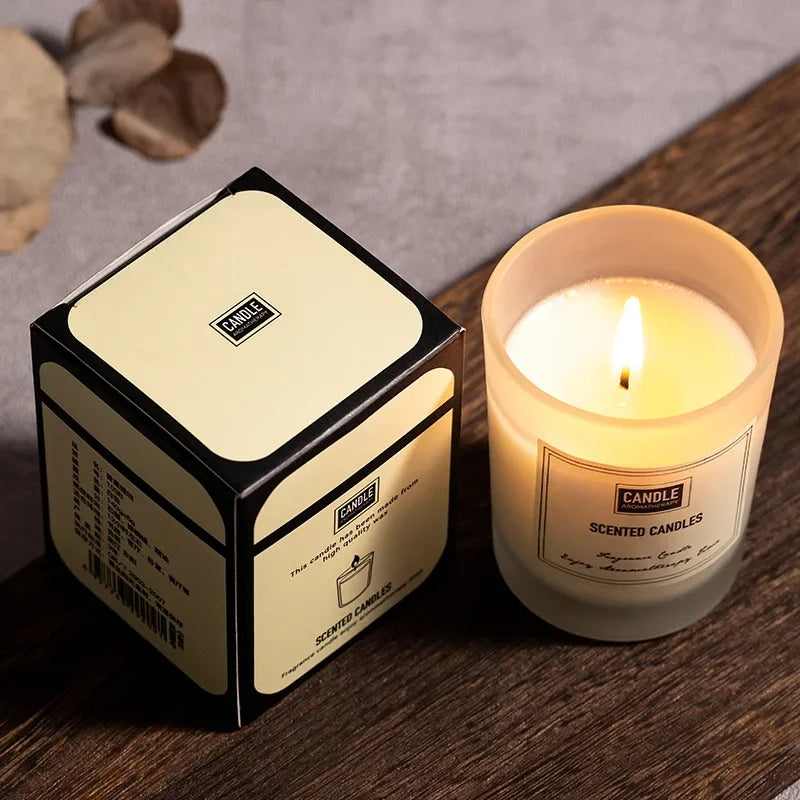 Aromatherapy Soy Wax Scented Candle – European Cut, Long Lasting, Home Decor