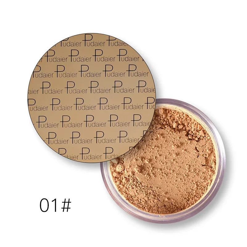 Mineral Loose Setting Powder – Matte Finish, Sebum Control, Waterproof, Dark Skin Tones, 8 Shades
