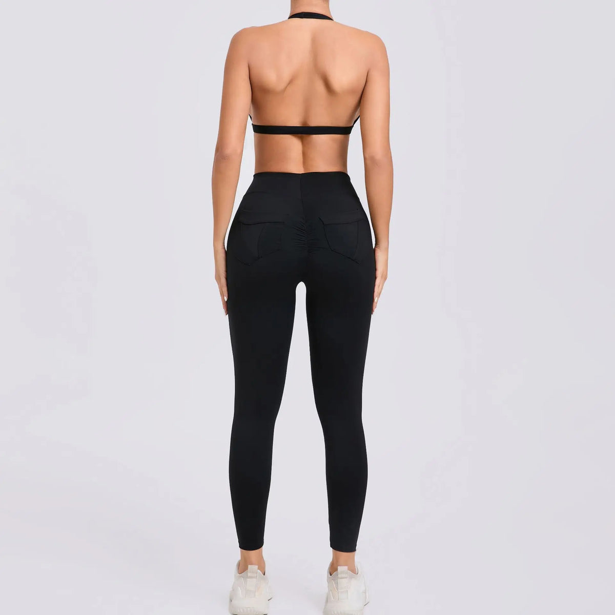 Ensemble de Sport Femme – Brassière Sans Coutures, Short ou Legging Taille Haute | Séchage Rapide