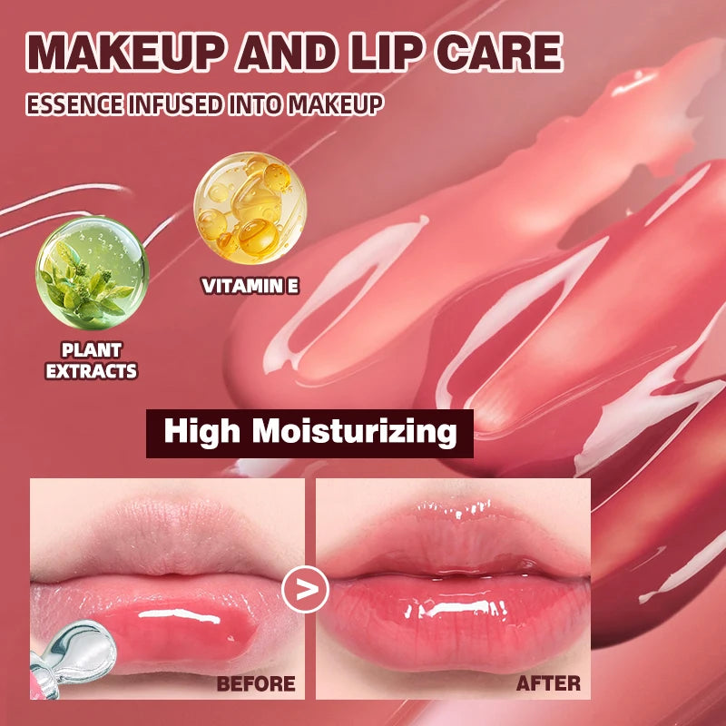 Gloss Miroir Longue Tenue – Texture Légère, Hydratant & Waterproof, Éclat Naturel | 4 Teintes