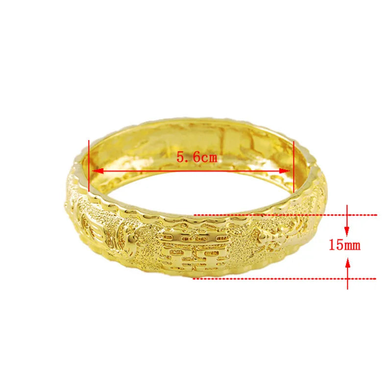 Gold Plated Bangle Bracelet – Classic Luxury Style, Wedding & Special Occasion Gift
