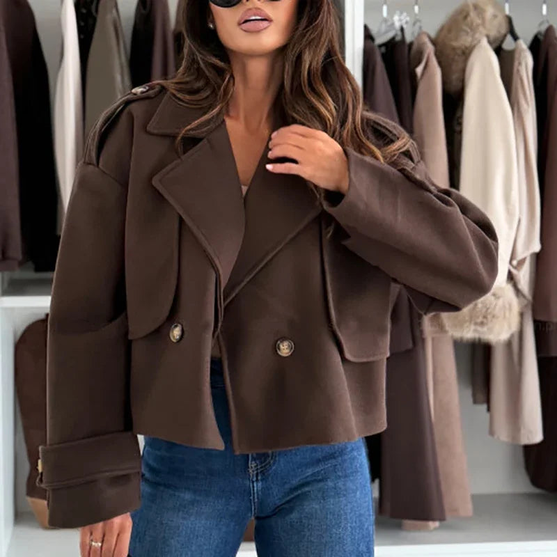 Women's blazer-style short coat