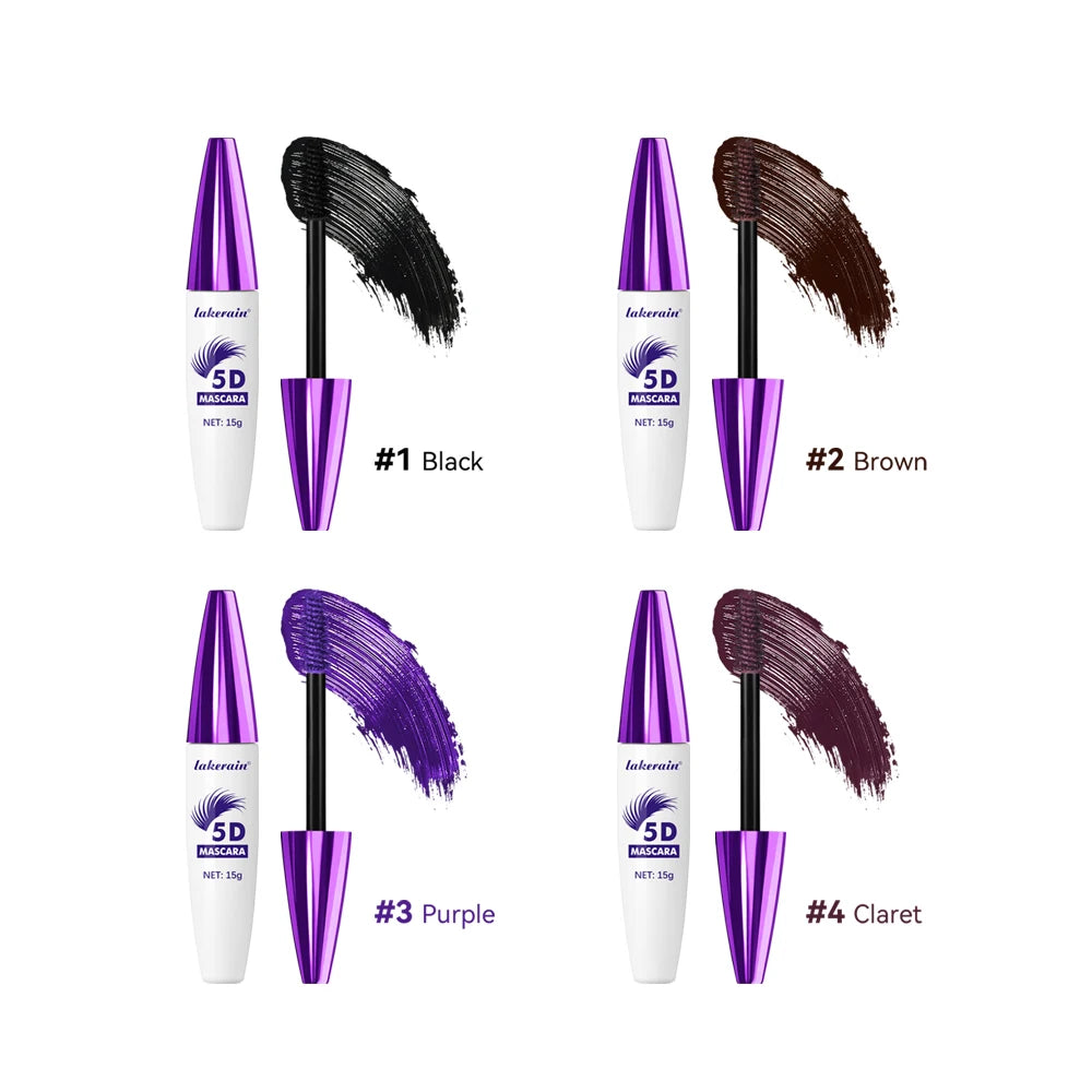 5D Waterproof Mascara — Lengthening, Volumizing & Curling 24H Long-Lasting