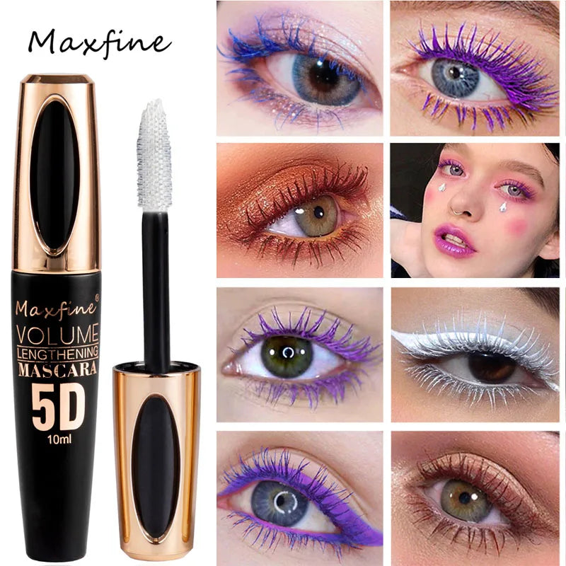 Mascara 5D Soie Longue Tenue — Waterproof, Volumisant, Allongeant & Courbant
