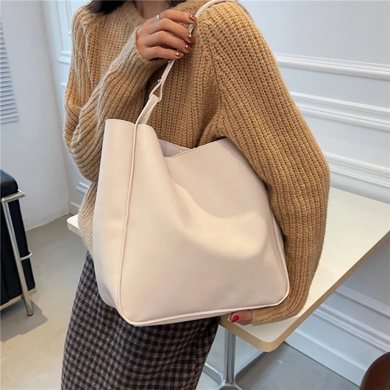 Sac à main en cuir PU pour femme - Grande capacité pour shopping et voyage