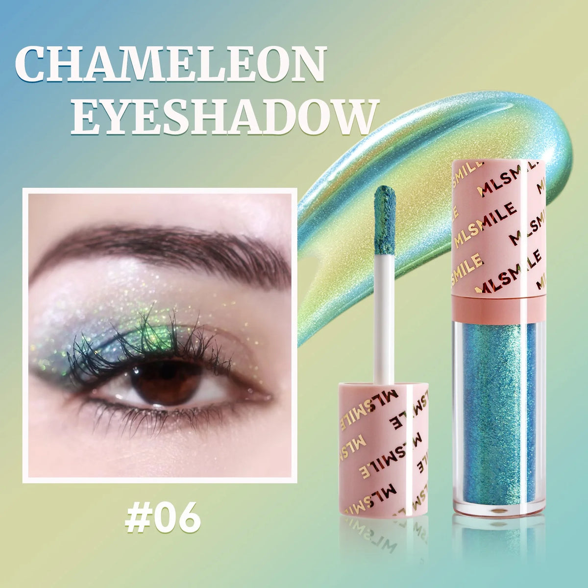 Fard à Paupières Liquide Multichromatique — Shimmer Polarisé, Séchage Rapide, Effet Caméléon