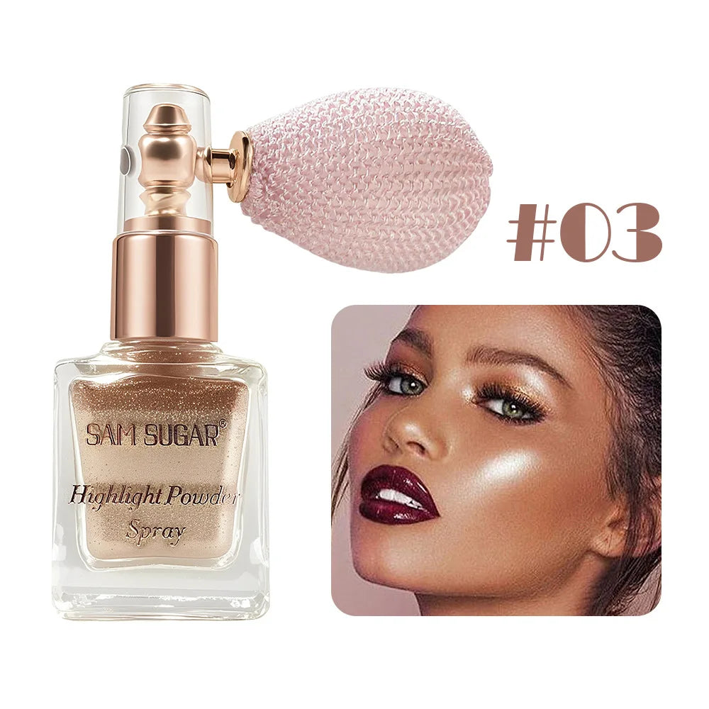 Face & Body Shimmer Spray – Ultra-Fine Illuminating Mist, Contour & Glow, Dewy Finish | 6 Shades