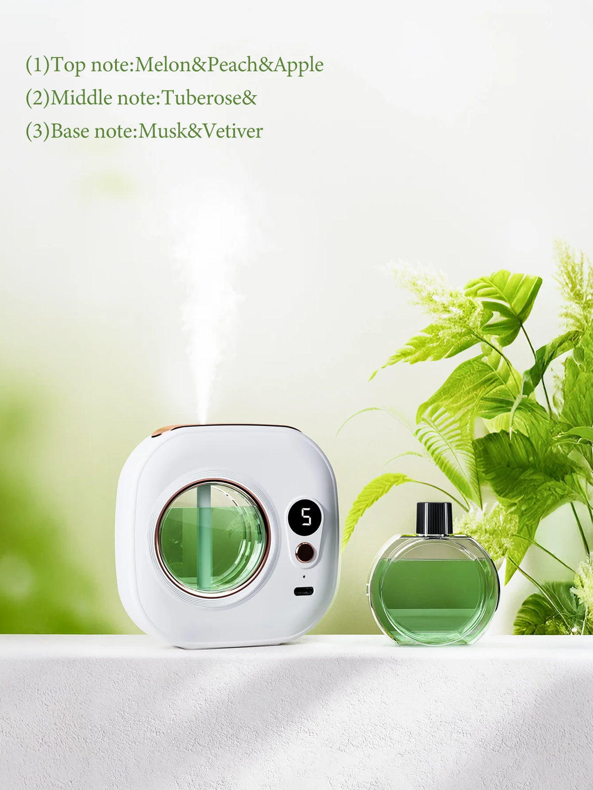 Diffuseur Automatique Rechargeable – Ultrasonique, Minuterie, Aromathérapie