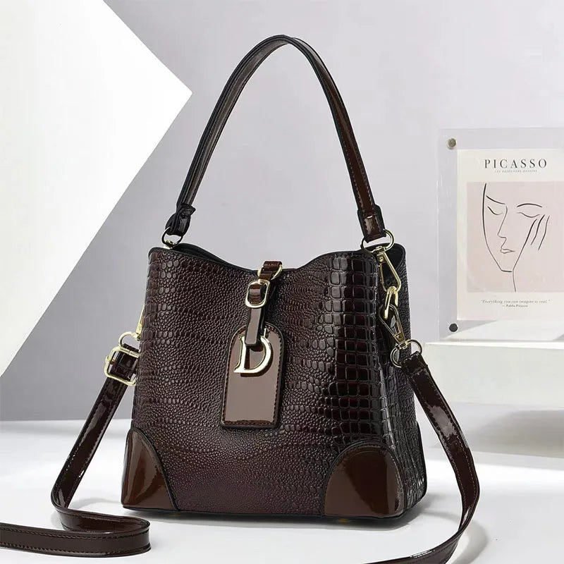 Sac à multifonction en cuir souple pour femme - Design luxe casual et professionnel