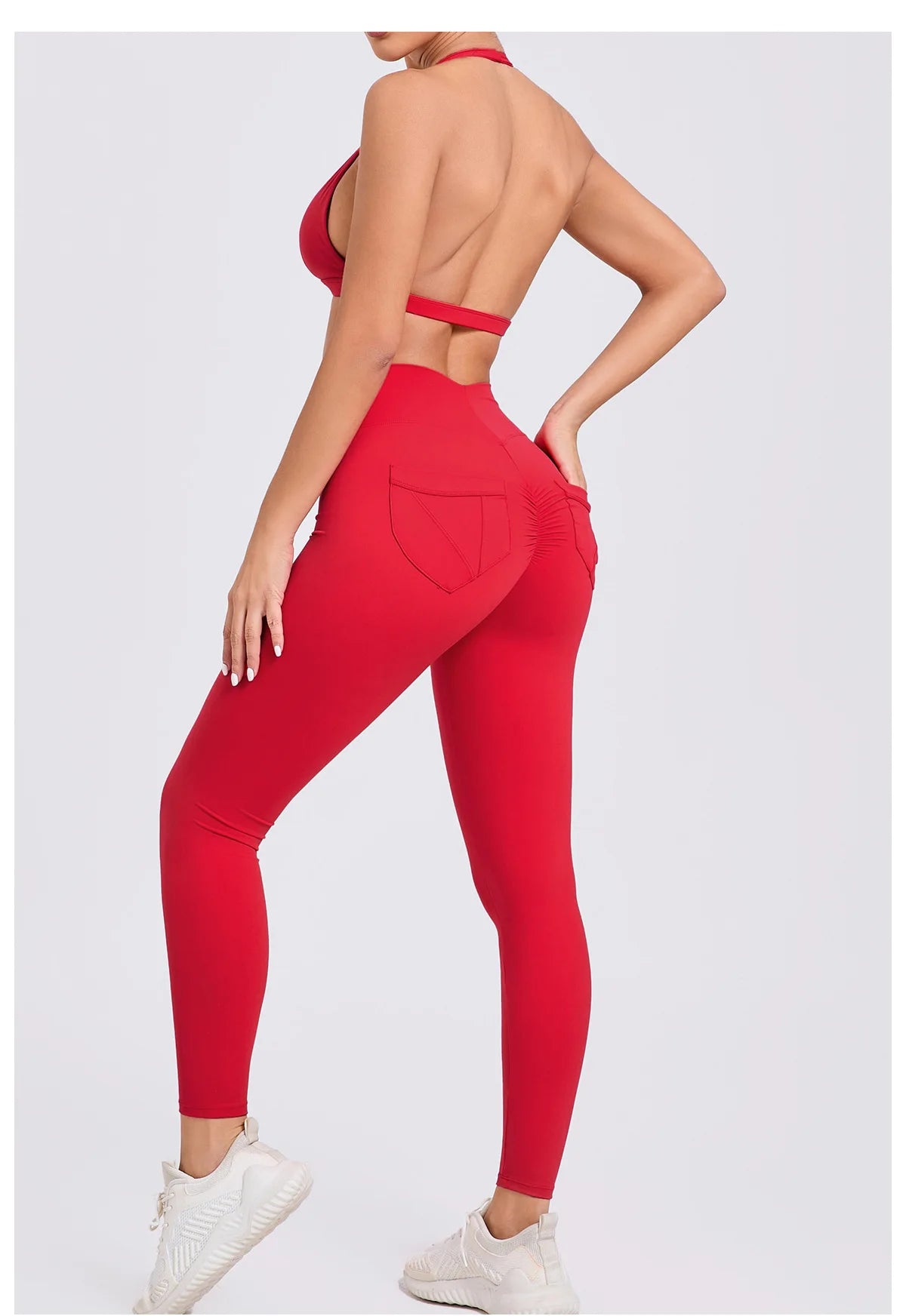 Ensemble de Sport Femme – Brassière Sans Coutures, Short ou Legging Taille Haute | Séchage Rapide