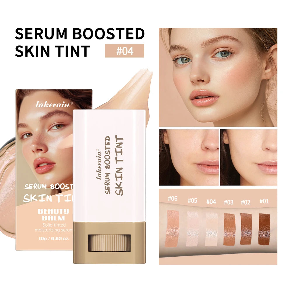 Serum Stick Foundation – Natural Finish, Buildable Coverage, 7 Active Ingredients, 6 Shades