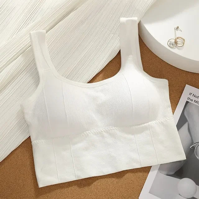 Seamless Women's Sports Bra – Breathable, Shockproof, Push-Up, Yoga & Fitness