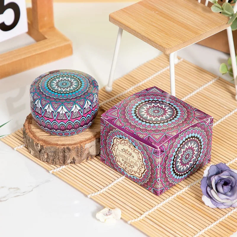 Dried Flower Aromatherapy Candle – Smokeless, Lightly Scented, Sleep Aid