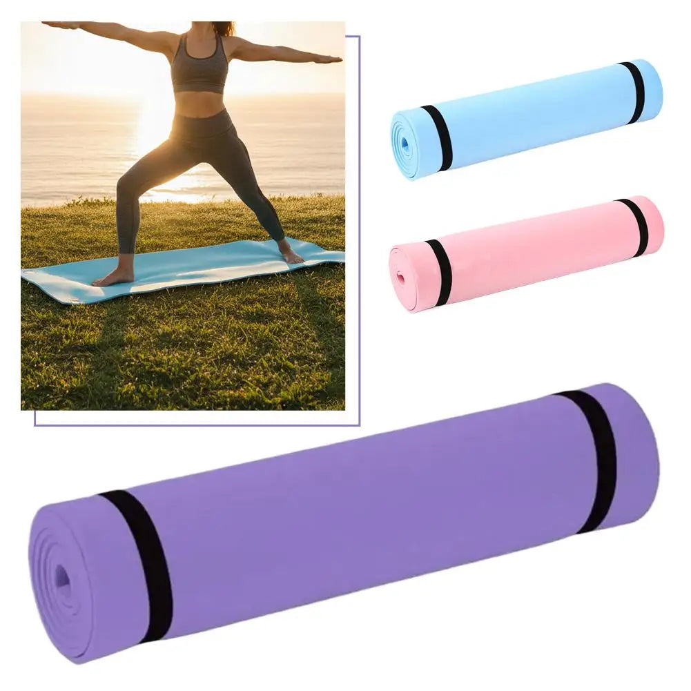 Foldable EVA Foam Yoga Mat – 180 × 50 cm, Non-Slip, Fitness & Pilates