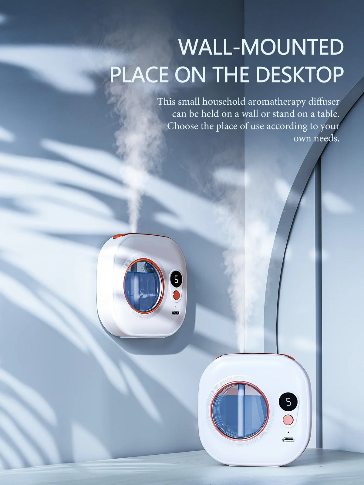 Diffuseur Automatique Rechargeable – Ultrasonique, Minuterie, Aromathérapie