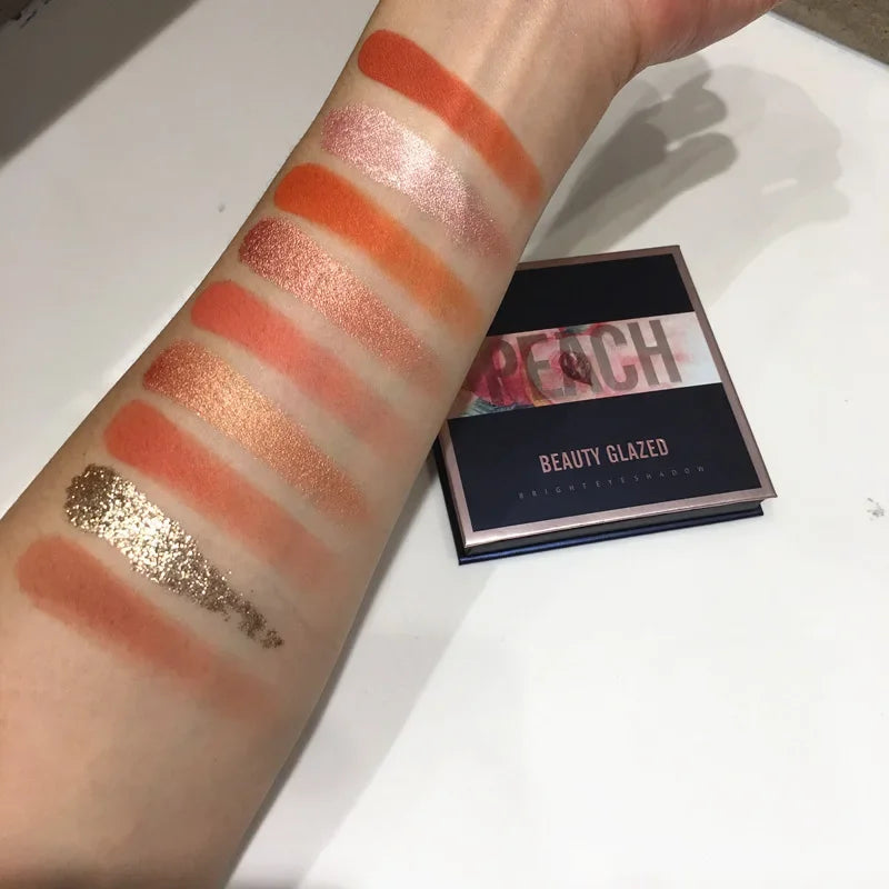 Palette Fard à Paupières 9 Teintes — Shimmer & Glitter Longue Tenue, Waterproof