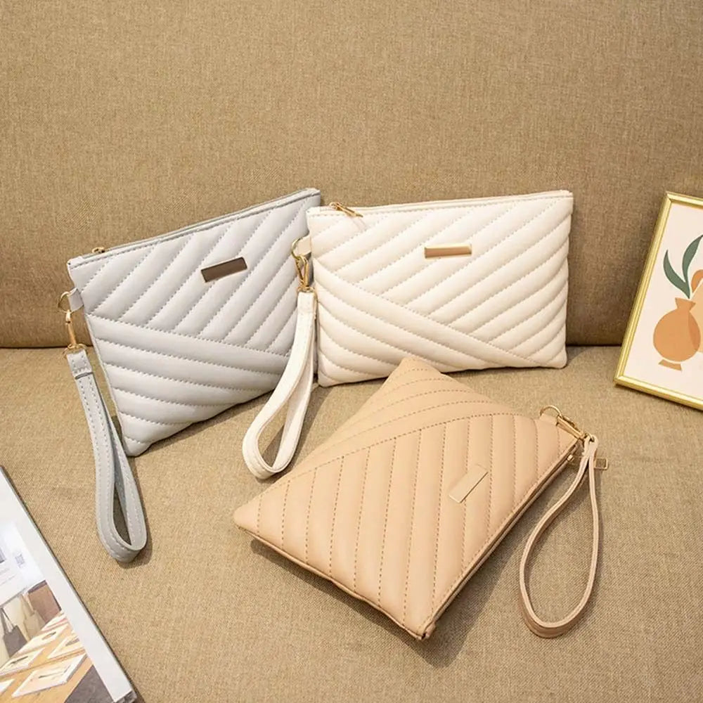 Pochette Enveloppe Femme en Cuir PU – Sac À Main Souple, Shopping et Voyage