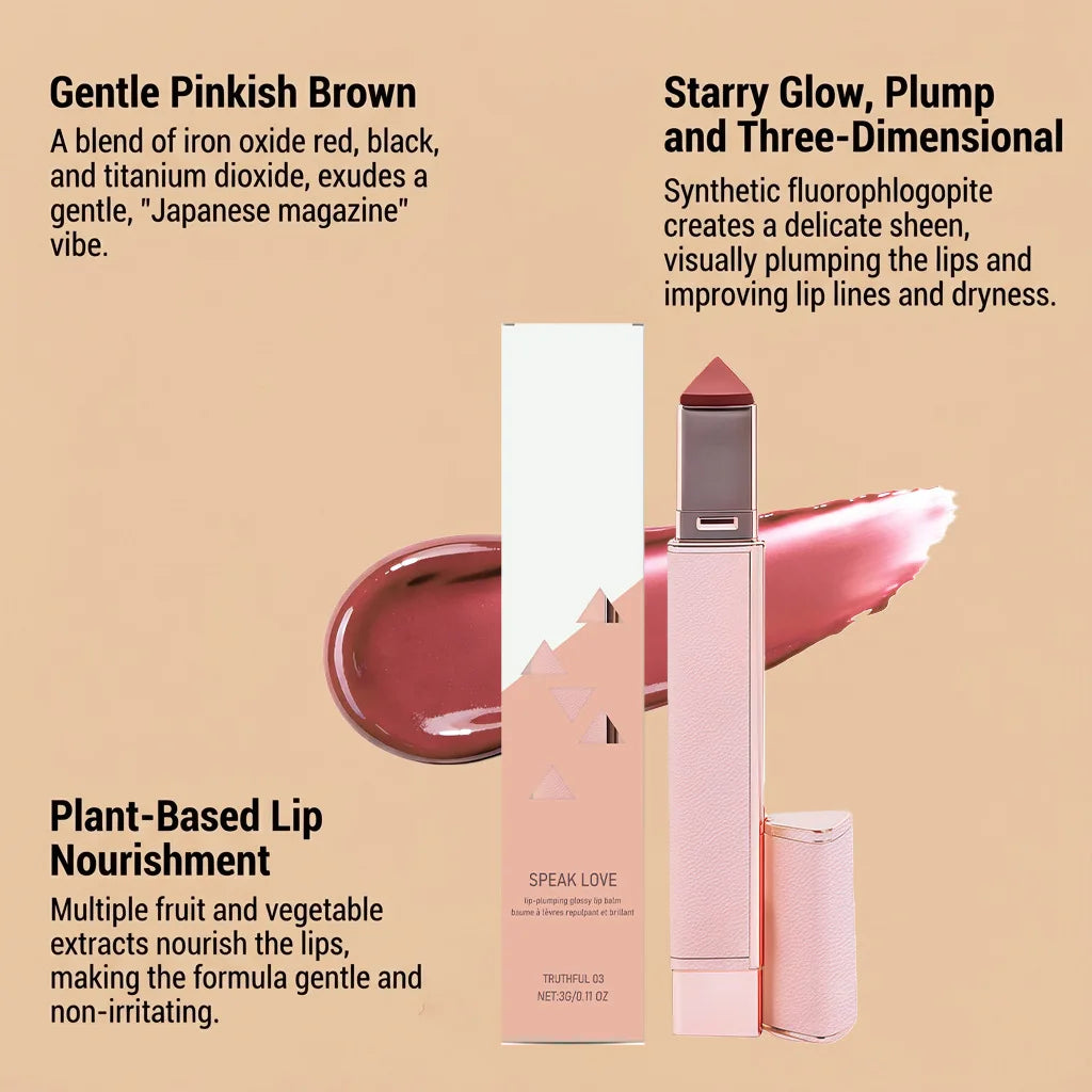 Tinted Plumping Lip Gloss – Moisturizing, Anti-Chapping, Smoothes Fine Lines | 7 Shades