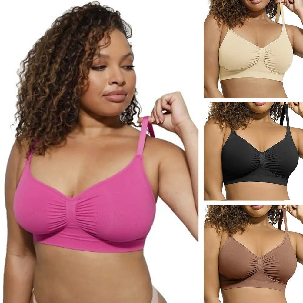 Brassière de Sport Sans Couture Femme – Séchage Rapide, Bonnet Amovible, Bretelles Ajustables | 5 Coloris