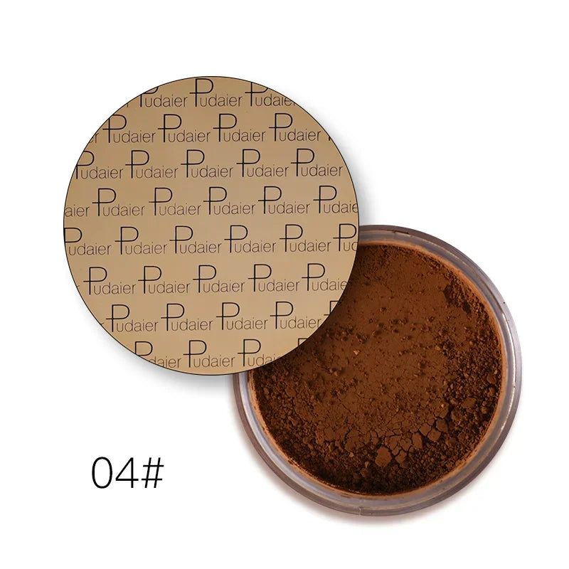 Mineral Loose Setting Powder – Matte Finish, Sebum Control, Waterproof, Dark Skin Tones, 8 Shades