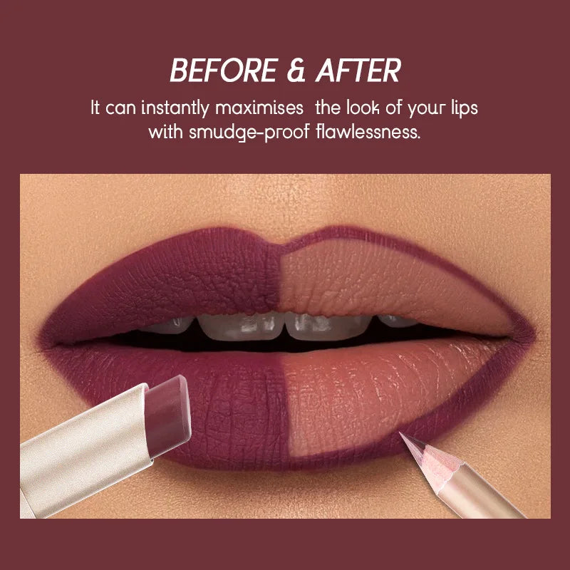 Kit Lèvres 2 Pièces – Liner + Rouge à Lèvres Mat Longue Tenue | 12 Teintes